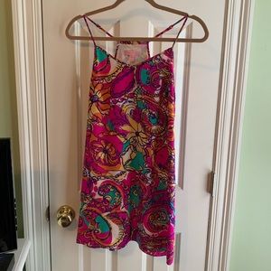 Lily pulitzer silk slip dress
